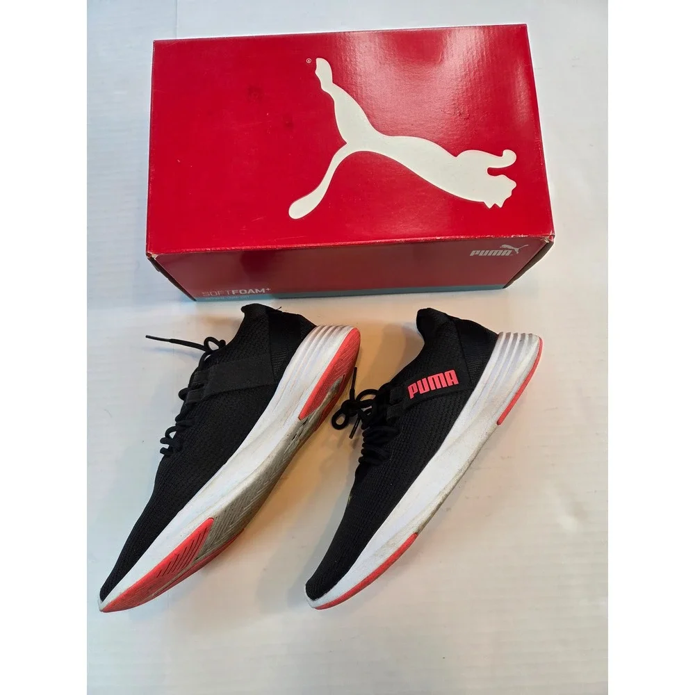 Puma Radiate XT Womens Training Shoes Black Pink Alert Gym Sneakers